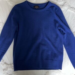 Quince Women's Royal Blue Crew Neck Sweater